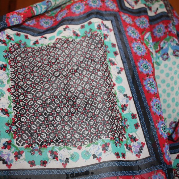 Band of Gypsies Short Kimono Red/Green/Blue Size S/M - Picture 5 of 9